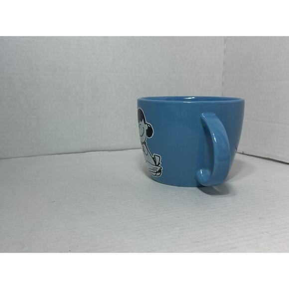 Peanuts Snoopy and Lucy Microwave Soup Bowl NO lid Blue or Coffee Mug Gibson - Picture 3 of 9